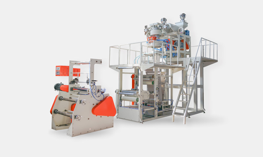 45x2，50x2，55x2，PP\PE高透下吹吹膜机组